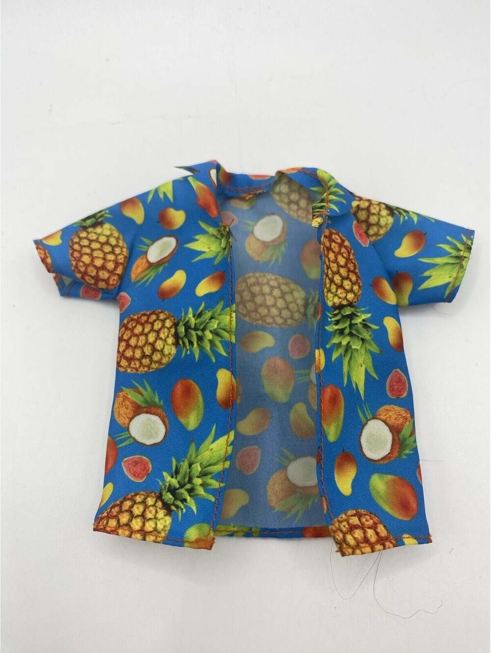 Barbie Ken Shirt- Blue Hawaiian Pineapple Shirt Tropical Beachy B15